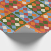 geruit diamantterugzetpatroon cadeaupapier (Hoek)