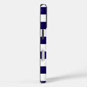 Geruit donkerblauw en wit Case-Mate iPhone case (Achterkant / Rechts)