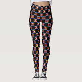 Geruit Eswatini-vlagpatroon Leggings
