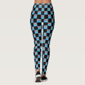 Geruit Fiji-vlagpatroon Leggings (Achterkant)