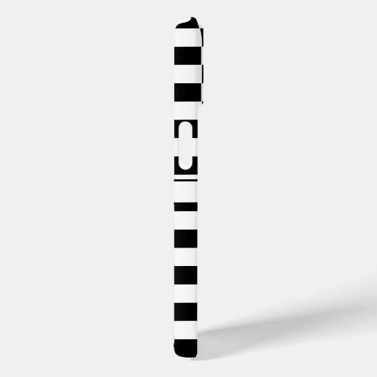 Geruit (geruit) Zwart-wit Initialen Naam Case-Mate iPhone Case (Achterkant / Rechts)