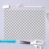 Geruit grijs en wit tissuepapier (Craft)