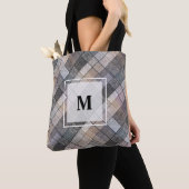 Geruit grijs . tote bag (Dichtbij)