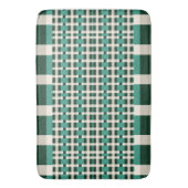 Geruit Groen en Grijs Badmat (Voorkant Verticaal)