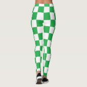 Geruit Groen en Wit Leggings (Achterkant)
