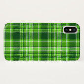 Geruit groen kleurpatroon Case-Mate iPhone case (Achterkant (horizontaal))