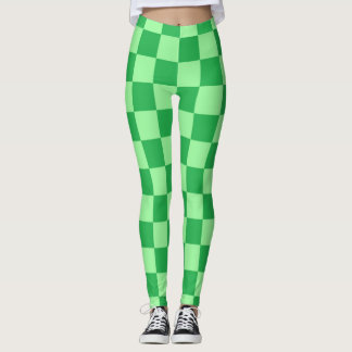 Geruit Groen Leggings