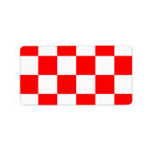 Geruit Groot - Wit en Rood Etiket (Voorkant)