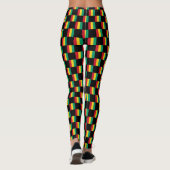 Geruit Guinees vlagpatroon Leggings (Achterkant)