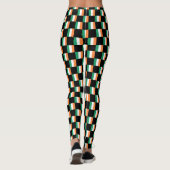 Geruit Ierland Vlag Patroon Leggings (Achterkant)