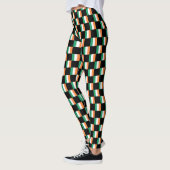 Geruit Ierland Vlag Patroon Leggings (Links)