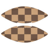  geruit in warme browns american football (Panelen)