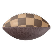  geruit in warme browns american football (Gedraaid 90)