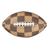 geruit in warme browns american football (Voorkant)