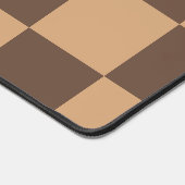  geruit in warme browns bureaumat (Hoek)