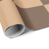  geruit in warme browns cadeaupapier (Rol Hoek)