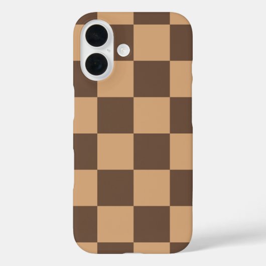  geruit in warme browns Case-Mate iPhone case (Achterkant)