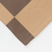 geruit in warme browns fleece deken (Hoek)