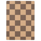  geruit in warme browns klembord (Achterkant)