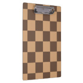  geruit in warme browns klembord (Rechts)