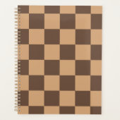 geruit in warme browns planner (Voorkant)