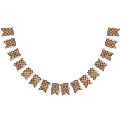  geruit in warme browns vlaggetjes (Alle)