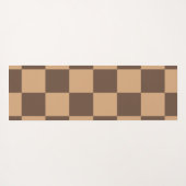  geruit in warme browns yogamat (Achterkant (horizontaal))