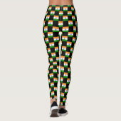Geruit India-vlagpatroon Leggings (Achterkant)