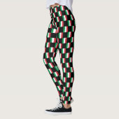 Geruit Italië Vlag Patroon Leggings (Links)