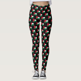 Geruit Jordan-vlagpatroon Leggings