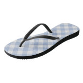 Geruit Klassiek Patroon Blauw Teenslippers (Schuin)