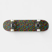Geruit kleurpatroon skateboard (Horizontaal)