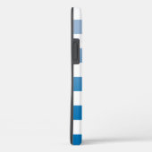 Geruit licht tot donkerblauw ombré patroon Case-Mate iPhone case (Achterkant / Rechts)