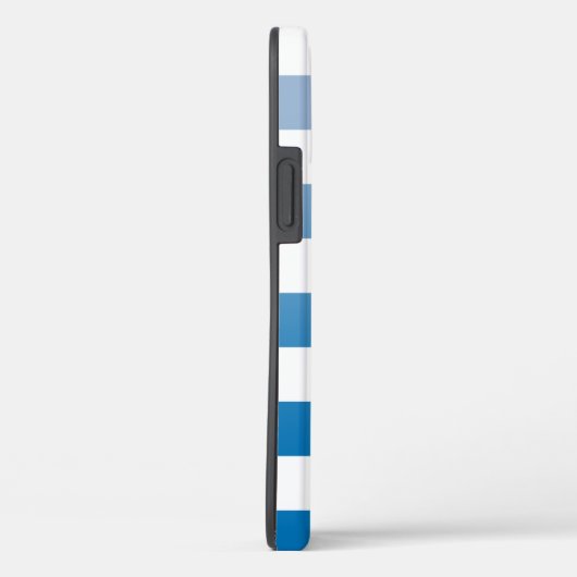 Geruit licht tot donkerblauw ombré patroon Case-Mate iPhone case (Achterkant / Rechts)