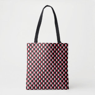 Geruit Malta-vlagpatroon Tote Bag