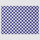 Geruit marinewit tissuepapier (Voorkant)