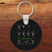Geruit Medisch Instant Halloween Ma Afstudeerder Sleutelhanger (Voorkant)