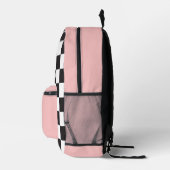 Geruit meisje school rugzak (Rechts)