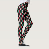 Geruit Mexicaans vlagpatroon Leggings (Rechts)