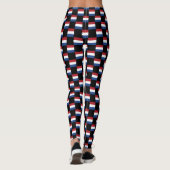 Geruit Nederlands vlagpatroon Leggings (Achterkant)