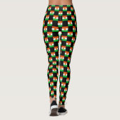 Geruit Niger vlagpatroon Leggings (Achterkant)