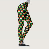 Geruit Niger vlagpatroon Leggings (Rechts)