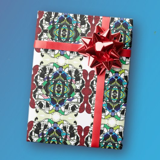 Geruit ontwerp cadeaupapier