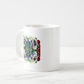 Geruit ontwerp koffiemok (Voorkant links)