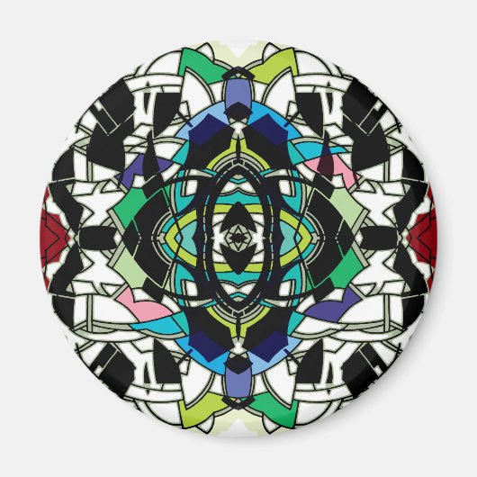 Geruit ontwerp magneet (Voorkant)