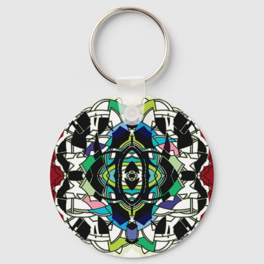 Geruit ontwerp sleutelhanger (Voorkant)