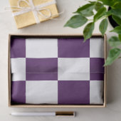 Geruit Paarse en witte tissue papier (Geschenk)