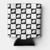 Geruit Patroon Chef Petten Verjaardagsbier Blikjeskoeler (Voorkant)