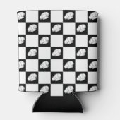 Geruit Patroon Chef Petten Verjaardagsbier Blikjeskoeler (Achterkant)