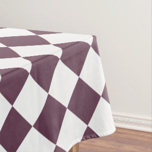 Geruit patroon Donker Roos Roze Wit Retro Chic Tafelkleed